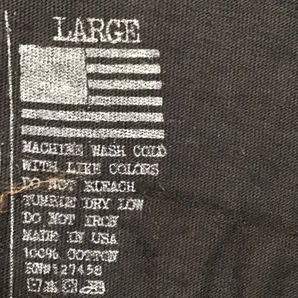 Affliction American Customs Live Fast Deep V-Neck T-Shirt Size L - Picture 12 of 12